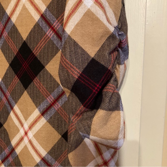 Robert Louis plaid tunic dress with attached but removable scarf - Picture 3 of 5